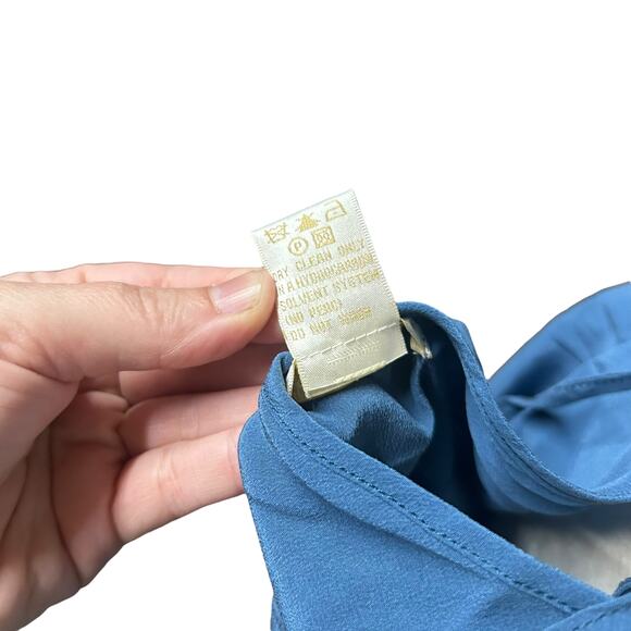 Boho Luxe Fringe Tunic Dress Gold Hawk Blue Silk‎ Crochet Festival Size M - Picture 7 of 7